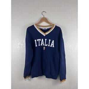 RSQ Italia V-Neck Sweatshirt – Blue – Size Medium